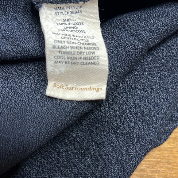 Soft Surrounding - V Cut Black Dress - Large - Picture 9 of 9